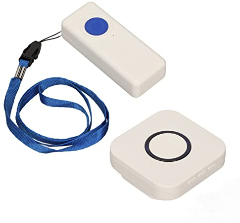 Kabelloser Pflegekraftruf IP55 wasserdicht, Notrufknopf für Senioren, Fernbedienung Pflegekraft Pager & Pflegealarm Kit für ältere Patienten