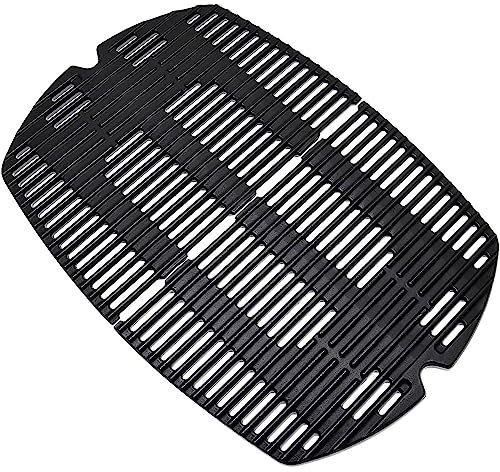 7646 Lot de 2 grilles de cuisson en fonte pour Weber Q300, Q320, Q3000, Q3200, accessoires compatibles avec les barbecues à gaz 57060001, 586002 404341