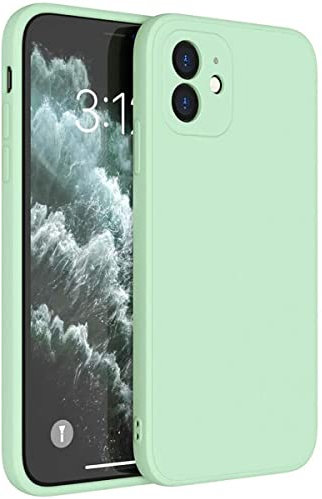 Mixroom - Cover Custodia Case per iPhone XR Protezione Copre Fotocamera in Silicone TPU Opaco con Bordi Piatti Colore Verde Acqua