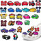 JAHEMU Auto Schuh Charms Verschiedene Form Schuhe Charms Cartoon Schuh Dekoration DIY Schuhzubehör für Kinder Party Favors Jungen Mädchen