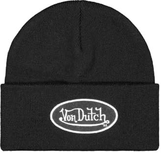 Von Dutch Mütze aus Wolle, Schwarz , One size