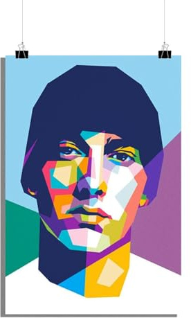 25 Artstreet 8 Mile Eminemposter - Ikonisches Rap-Kunstwerkposter - Hochwertiger Druck - Wandkunst - Perfekt zum Einrahmen (60x90)