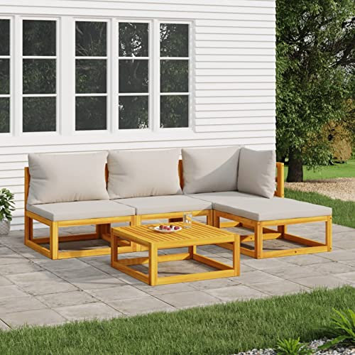Festnight Gartenlounge Klein Gartenmöbel Set Holz Balkon Lounge Sofa Outdoor Balkonmöbel Kleiner Balkon Gartensofa Lounge Sofa Sitzbank Garten Sitzgruppe Loungemöbel Terasse