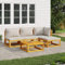 Festnight Gartenlounge Klein Gartenmöbel Set Holz Balkon Lounge Sofa Outdoor Balkonmöbel Kleiner Balkon Gartensofa Lounge Sofa Sitzbank Garten Sitzgruppe Loungemöbel Terasse