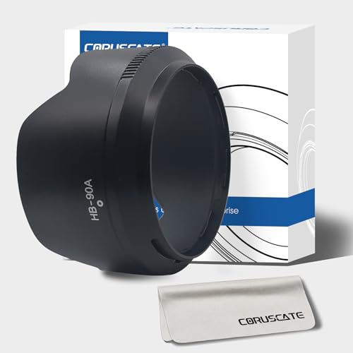 HB-90A Bayonet Lens Hood Shade for Nik/Z DX 50-250mm f/4.5-6.3 VR lens on Z30 Z50 Z fc Camera+1pcs Lens cleaning cloth