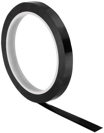 PATIKIL Ruban de Finition Grip de 50 Mètres/55 Yards, 0,4 Pouce Ruban de Finition en PU pour Raquette, Accessoires de Raquette Adhésifs pour Tennis et Badminton, Noir