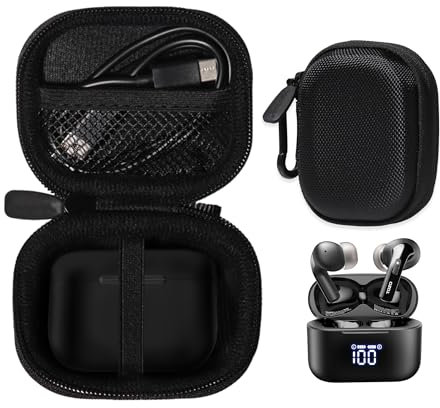 CaseSack Case for TOZO T20 Earbuds (Black)