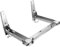 Soporte para microondas, 22 x 22 x 29,5 cm, diseño telescópico, soporte para microondas, estante de pared de acero inoxidable con barra transversal, plegable, estante de cocina, para microondas