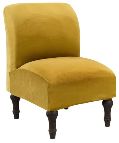 Mswborml B,1PCS, Samt Hussen für Cocktailsessel Ohne Armlehne, Abnehmbar Bezug für Cocktailsessel Ohne Armlehnen, Universal Sofabezug Ohne Armlehnen 1 Sitzer Waschbare Sesselschoner für Hotel Cafe