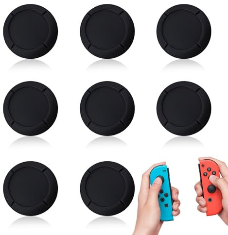 8Pcs Joystick Caps, Replacement Joystick Covers for Nintendo Switch OLED Silicone Cover Thumb Caps Grips Analog Thumbstick Replacement Button Caps Soft Comfortable Joystick Covers for Gaming
