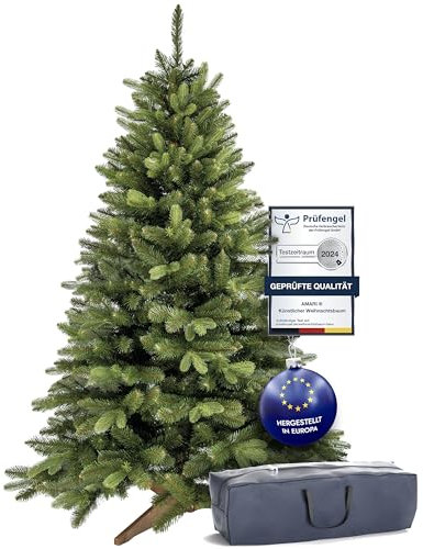 Amari ® Naturgetreuer Künstlicher Weihnachtsbaum 180cm - Tannenbaum Künstlich Christbaum Christmas Tree - Künstliche weihnachtsbäume - Faltbarer Weihnachtsbaum Künstlich