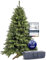 Amari ® Naturgetreuer Künstlicher Weihnachtsbaum 180cm - Tannenbaum Künstlich Christbaum Christmas Tree - Künstliche weihnachtsbäume - Faltbarer Weihnachtsbaum Künstlich