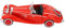 1:32 Maßstab Vintage Cabrio Auto Modell Legierung Druckguss Modellauto Spielzeug für Kinder Geburtstagsgeschenk (Rot)