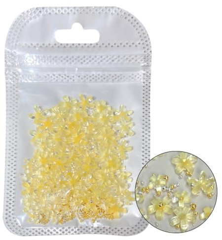 White Flower 3D Flower Nails Art Manicure Supplies Decorations For Acrylic Nails