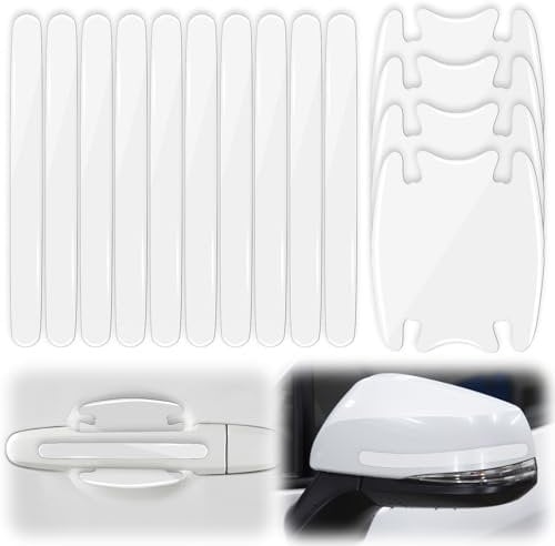 14 Stück Türgriff Schutz Auto, Transparente Auto Türgriff Schutzfolie, Türgriff-Kratzschutzfolien aus TPU für Autotüren, Lackschutzfolie Aufkleber Set für Auto, Universelle Schutzfolien für Fahrzeuge
