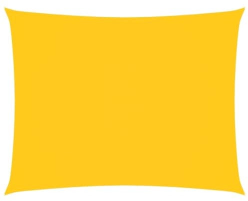 vidaXL Voile de Parasol Tissu Oxford rectangulaire 2,5x3,5 m Jaune, Voile de Parasol, bâche de Parasol, écran Solaire, voiles de Parasol