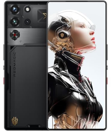 REDMAGIC 10S Pro 144Hz Smartphone Gaming, 5G Android Téléphone Portable, 24GB RAM+1TB ROM, Snapdragon 8 Elite Leading Version, 6.85 1.5K AMOLED Écran, FHD+, 50MP Caméra, 80W Chargeur, Transparent