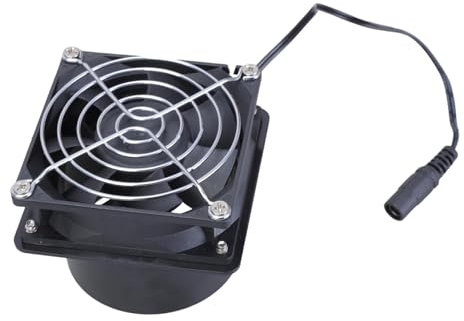 Ventilador de escape 3800RPM 80 mm 12 V extractor de aire ventilador de extractor de aire soplador de soldadura de oficina sala hidropónica cocina