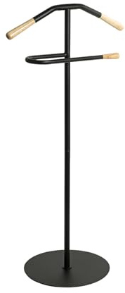 HAKU Möbel Diener, Natur, Schwarz, Metall – Maße: 34 x 50 x 105 cm, Stil: Modern