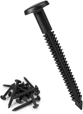 60 Pcs 3 Inch Heavy-Duty Vinyl Shutter Fasteners - Rustproof Exterior Window Panel Peg Lok Pins, DIY-Friendly Shutter Loks for Home Exterior Decorative Shutters Installation & Replacement