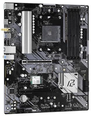 motherboard Fit For ASRock B550 PHANTOM GAMING 4/AC Supporta Ryzen 7 5700X 5700x3D 5800x3D 5600G CPU 4xDDR4 128 GB NVME AMD AM4