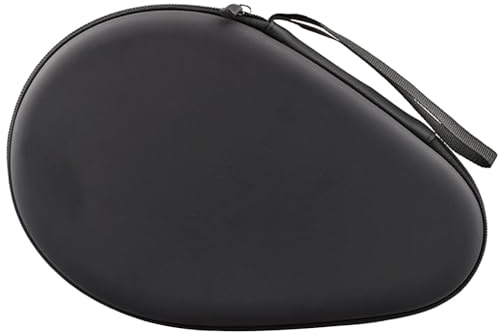 HEEZOU Table Tennis Racket Case Pingpong Bat Carry Bag Cover Hold 2 Paddles Table Tennis Balls Carrying Case for Indoor Outdoor Table Tennis Racket Cover Bag