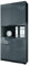 Vladon Büroschrank Logan V2, Made in Germany, Aktenschrank mit 5 Fächern und 4 Türen, Schwarz matt/Grau Hochglanz (82 x 184 x 37 cm)