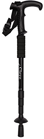 ITODA Wanderstöcke Trekkingstöcke 51-110cm verstellbar T-Griff leicht Wanderstock mit Anti-Rutsch Antishock Suspendierung für Schnee Bergsteigen Walking Outdoor Klettern Backpacking