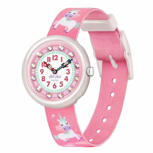 Flik Flak Filles Analogique-Numérique Quartz Montre avec Bracelet en Tissu