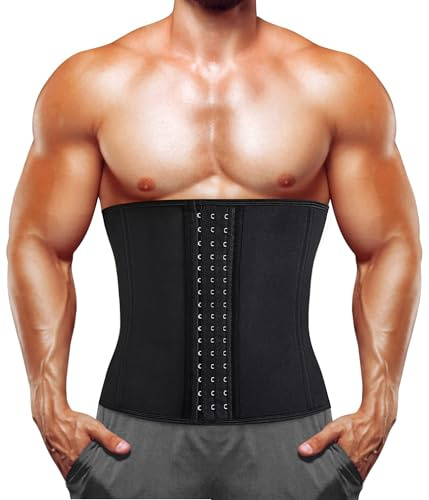Junlan Fascia Addominale Dimagrante per Uomo Cintura Regolabile Lombare Sauna di Allenamento Waist Trimmer Belt Snellente Dimagrire