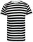 WickedFun® Boys Girls Black White Striped Stripe T-Shirt Crew Neck Short Sleeve Top (13 Years)