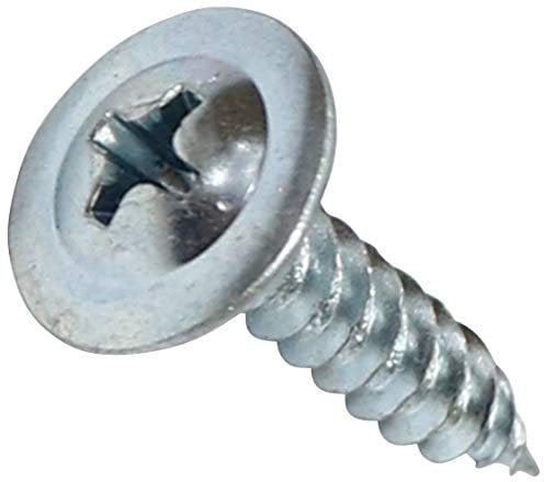 AERZETIX - C44681 - Satz von 100 Blechschrauben selbstschneidenden Ø4.2x19mm mit große linsenkopf - mit PH kreuzschlitz - holzkonstruktion metallisch dachrinnen - aus verzinktem stahl - farbe silber