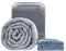 Winthome Gewichtsdecke mit Bettbezug 140x190cm7.2kg, Weighted Blanket Lauschig, Anti Stress Therapiedecke, Schwere Decke zum Tiefen Schlafen und Bessere Erholung, Heavy Blanket Erwachsene (Grau)