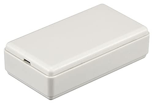 sourcing map Mini Dustproof Junction Box 50x27x14mm ABS for Electrical Project (Gray, Pack of 3)