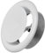 Ø 125mm Bianco Diffusore di Alimentazione in Metallo - Con anello di montaggio - Rotonda Griglia di Ventilazione