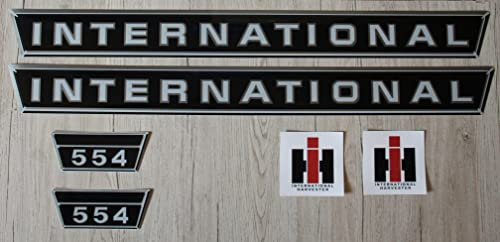 IHC/Mc Cormick Aufkleber international 554 Silber Logo Emblem Sticker Label Set klein