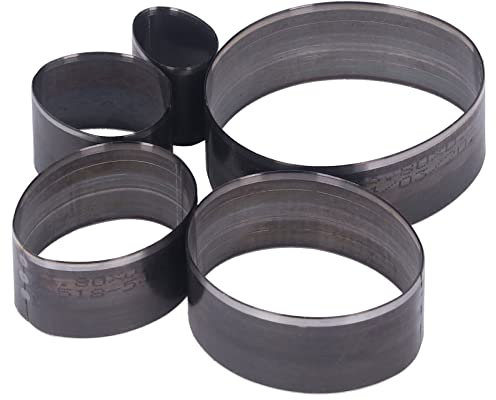 Shanrya LeatherCuttingDiesMold Lot de 5 emporte-pièces en cuir 5 tailles différentes pour loisirs créatifs