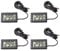 Aquarium Thermometer,RUIZHI 4 PCS Mini LCD Digitales Thermometer Innen mit Externem Sensor für Reptilien, Gewächshaus, Autos,Aquarium, Zuhause, Büro,Inkubator