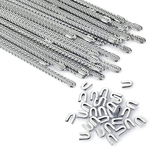 30 Stk. Spiralfedern Korsettstäbe für die Korsettherstellung, 6 mm x 24 cm Vorgeschnittene Corset Steel Boning zum Nähen von Korsetts, Kostümherstellung, mit 30 Stahlstäbchenspitzen