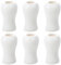 Amosfun 6pcs Wooden Pull Cord Ends, Window Blinds Cord Knobs Drop Pull End Replacement for Roman Shades Curtain Craft - White