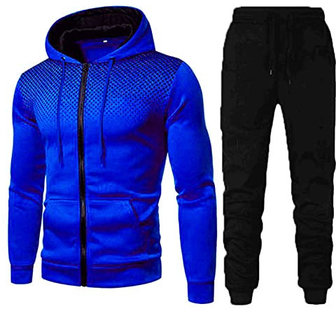 Soupliebe Jogginganzug Herren Baumwolle Sport Suit Hoodie Hose Set Zweiteiler Baggy Sportanzug Tracksuit Baumwolle Jogging Lässig Trainingsanzug Jogginganzug