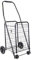 dbest products Cruiser Cart Sport Shopping Grocery Rolling Folding Laundry Basket on Wheels Foldable Utility Trolley Compact Lightweight Collapsible, Black