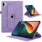FERLAN Protettiva Compatibile con Xiaomi Mi Pad 5/5 Pro 11 2021 Pelle PU Flip Tablet Case con Custodia Protezione Rotazione 360 AntiGraffio Antiurto,Viola