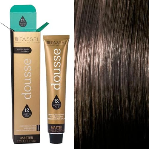 TASSEL DOUSSE Tinte para el pelo profesional con 12 aceites naturales - Tinte pelo mujer colores Naturales - Baño de color - Barros secretos del agua (nº6, 100.00 ml (Paquete de 1))