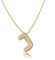 AFSTALR Damen bubble buchstaben kete Gold J ice out Balon halskette mit initial Anhanger Blase Schmuck 45+5cm