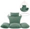 Swing Egg Chair Replacement Cushion, Foldable Water-Resistant Hanging Basket Swing Chair Cushion with Headrest Pillow, Outdoor Porch Backyard Patio Hammock Swing Replacement Cushions (Bottle Green)
