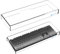 ATTACK SHARK Clear Acrylic Keyboard Dust Cover Waterproof Cover for 98 Keys Mechanical Keyboard,17.4 * 6.5 * 1.9 in,Compatible with Size Below 98 Keys Keyboard,Anti-Knock Keyboard Cover-White