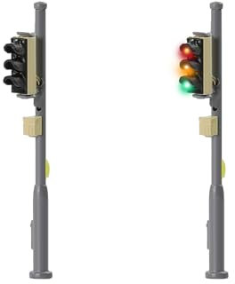 Evemodel 2 Stück Spur N 1:160 grün rot gelb Modell Verkehrsampel Signal Fahrzeug BAU Beleuchtung Lampe