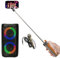 Générique Party Light & Sound - Enceinte Enfant USB Blueooth Portable Karaoke Party LEO-250 sur Batterie - Micro - Enceinte Perche Selfie Cadeau - Boum Fête