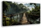 Visario Bild 120 x 80 cm auf Leinwand Hängebrücke 5031 deutsche Marke und Lager. Das Bild ist fertig gerahmt.